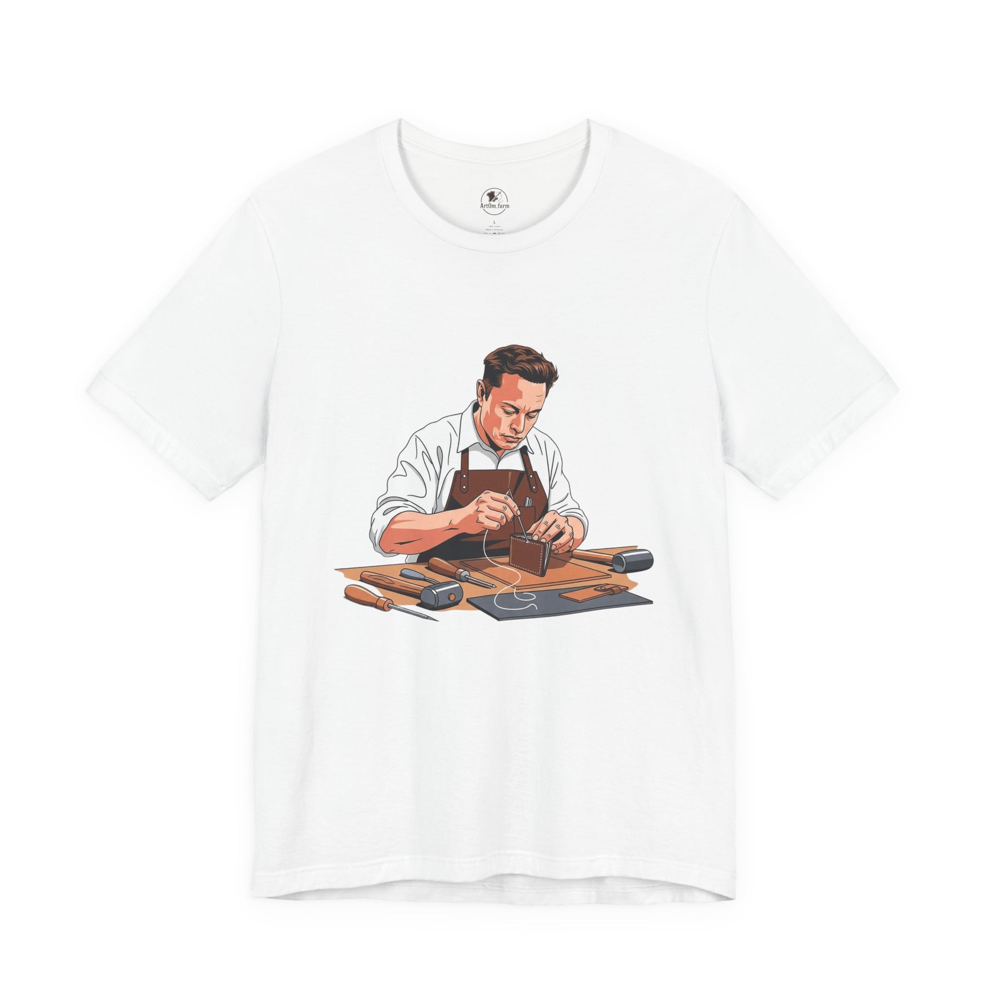 Craftsman Tee - Celebrate Artisanship with the Perfect Gift for Handyman and Father's Day, Ideal for Casual Everyday Wear - ArtOm_farm™ LEATHER