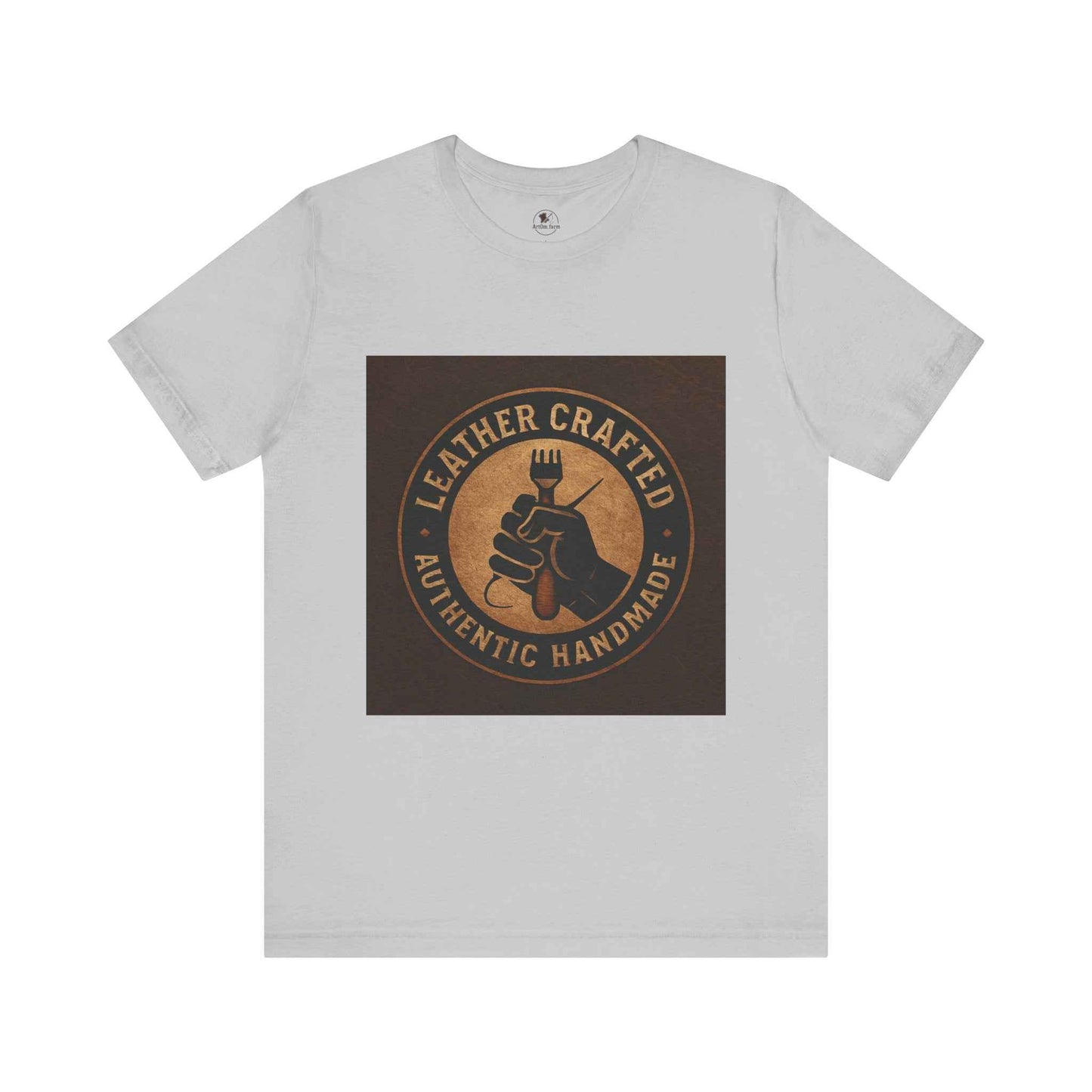 Leather Crafted Unisex Tee - Authentic Handmade Shirt for Casual Wear and Unique Artisan Gift