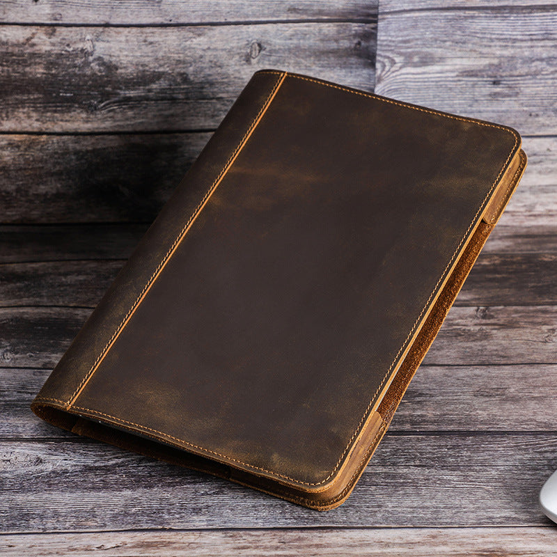 Crazy Horse Leather Laptop Case for 13.6-inch Devices - ArtOm_farm™ LEATHER 