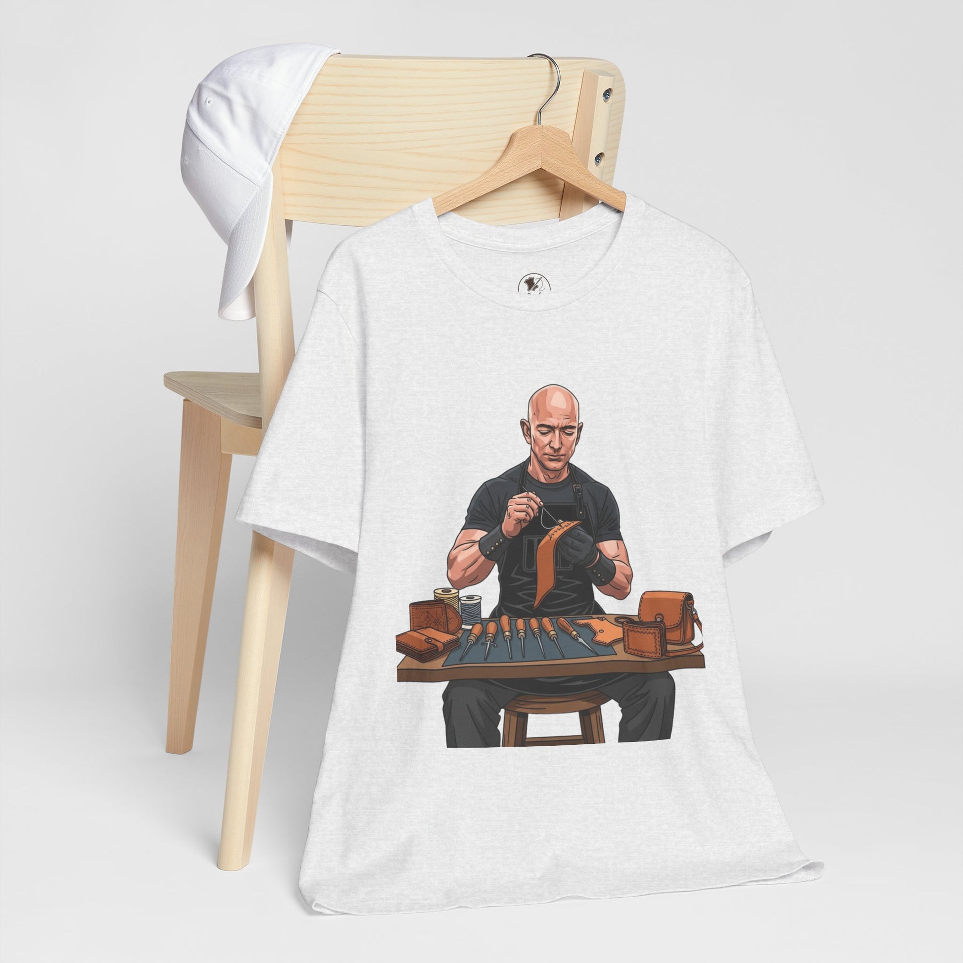 Craftsmanship Inspired Tee for Makers - Perfect Gift for Handmade Enthusiasts and Casual Wear - ArtOm_farm™ LEATHER 