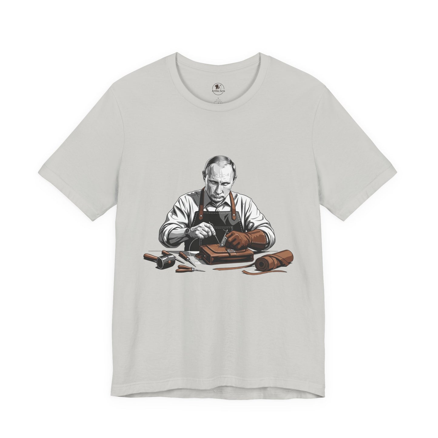 Craftsman Graphic Tee for Artisans, Perfect Birthday Gifts and Everyday Wear - ArtOm_farm™ LEATHER 
