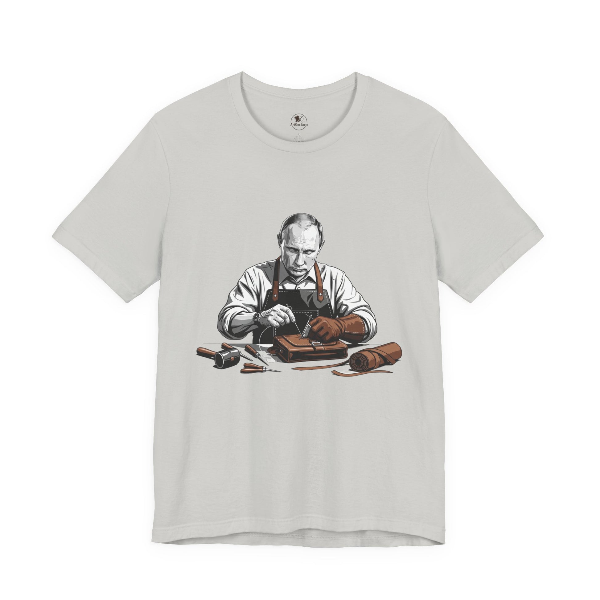 Craftsman Graphic Tee for Artisans, Perfect Birthday Gifts and Everyday Wear - ArtOm_farm™ LEATHER 