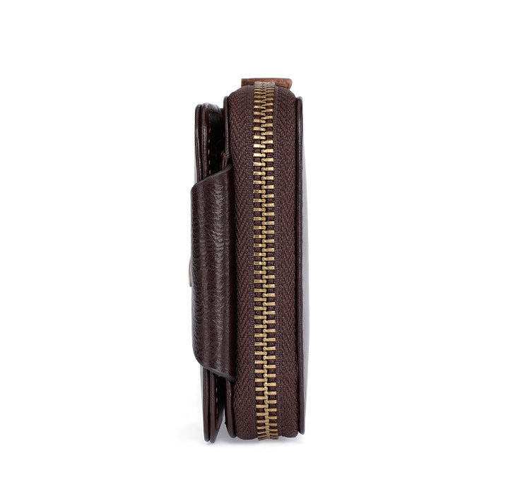 Business Vintage Leather Wallet - Classic Style for Professionals - ArtOm_farm™ LEATHER 