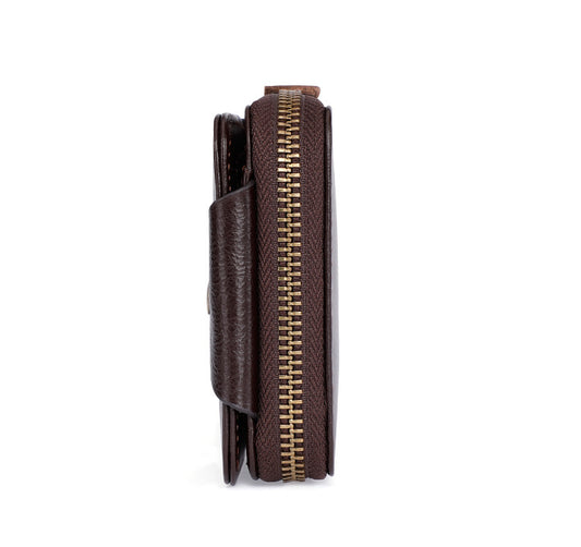 Business Vintage Leather Wallet - Classic Style for Professionals - ArtOm_farm™ LEATHER 