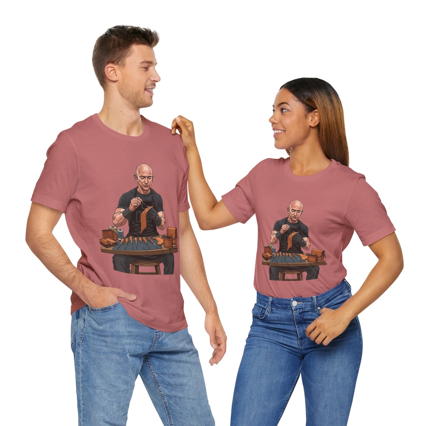 Craftsmanship Inspired Tee for Makers - Perfect Gift for Handmade Enthusiasts and Casual Wear - ArtOm_farm™ LEATHER 