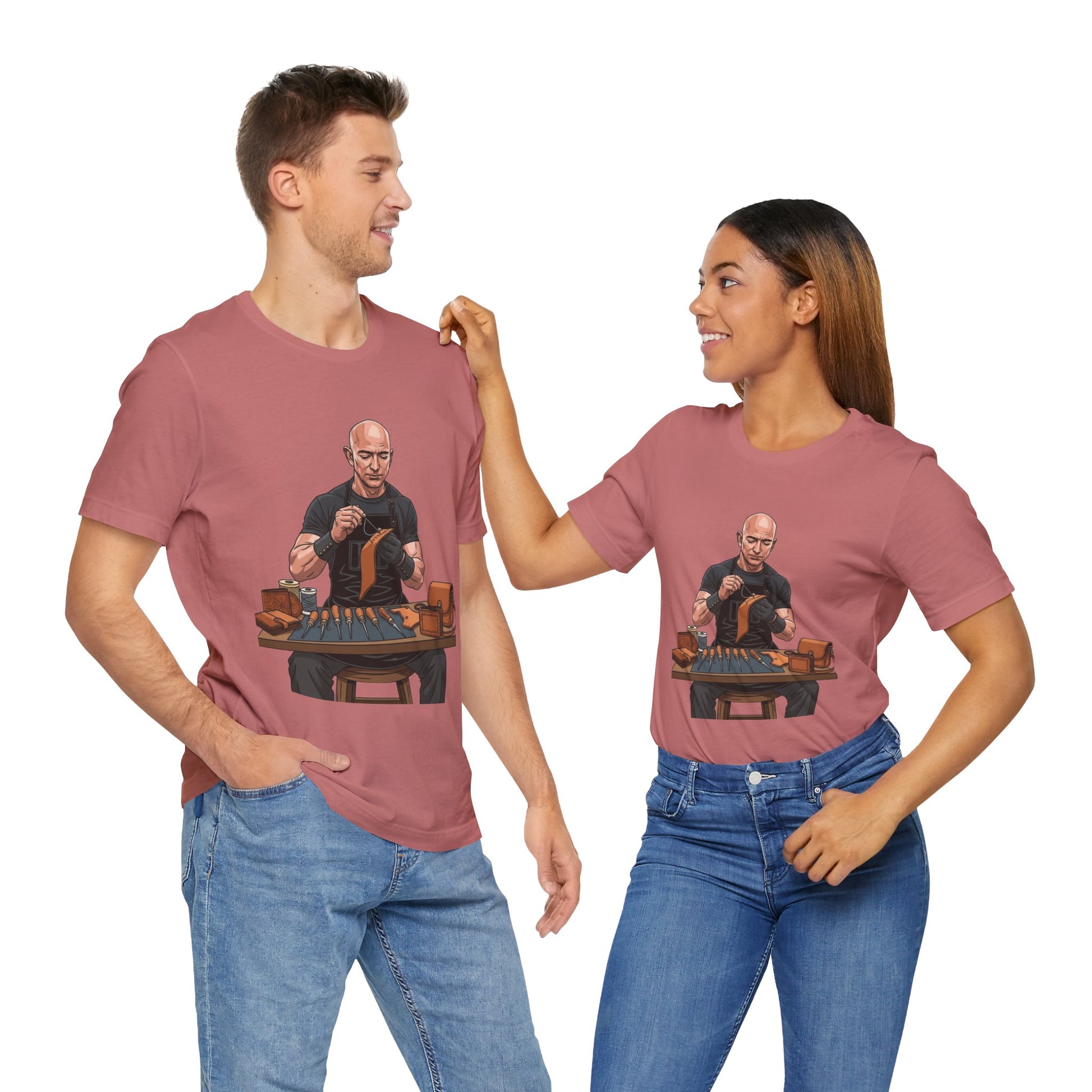 Craftsmanship Inspired Tee for Makers - Perfect Gift for Handmade Enthusiasts and Casual Wear - ArtOm_farm™ LEATHER 