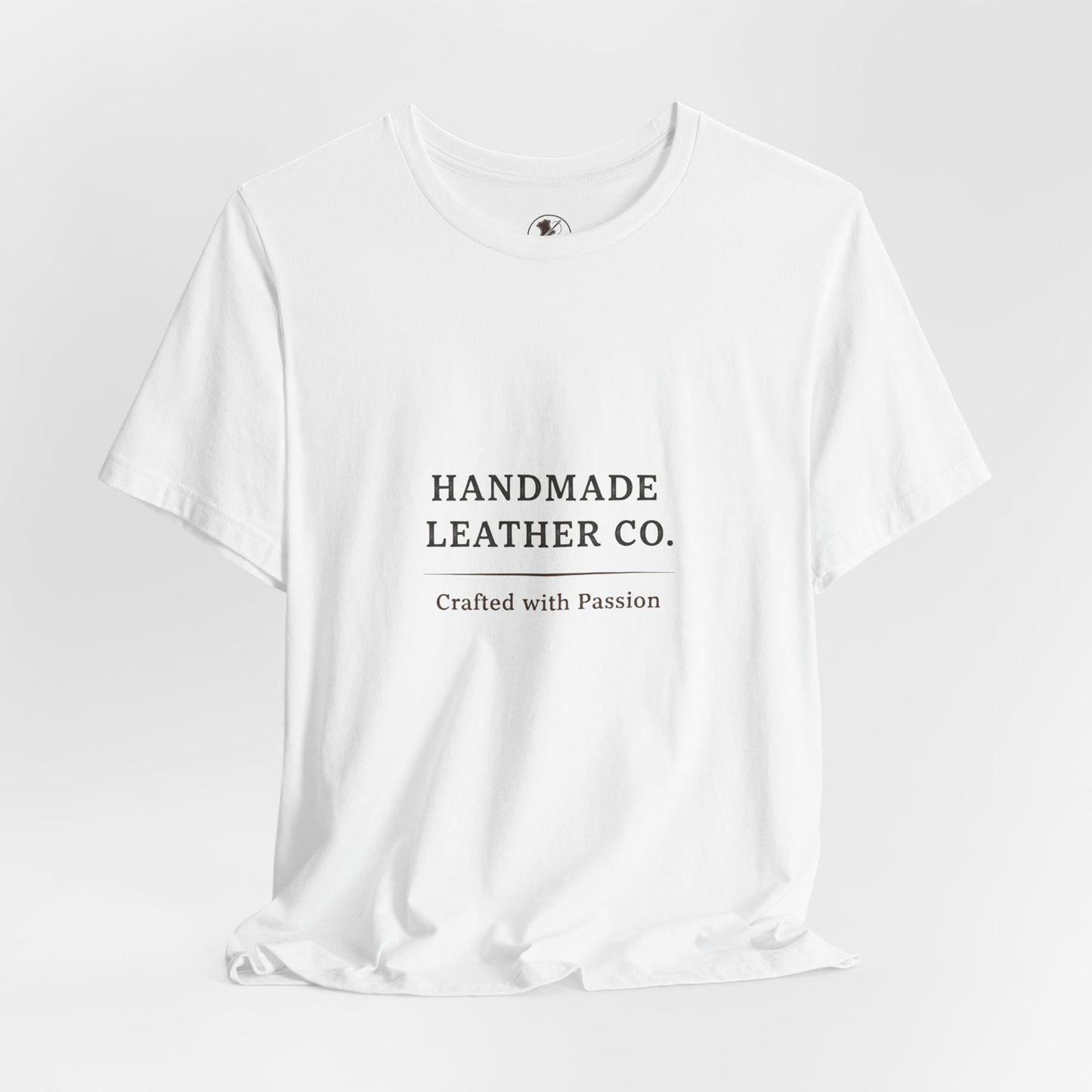 Handmade Leather Co. Tee - Unisex Casual Fashion Shirt for Everyday Wear, Stylish Comfort Gift for Leather Lovers - ArtOm_farm™ LEATHER