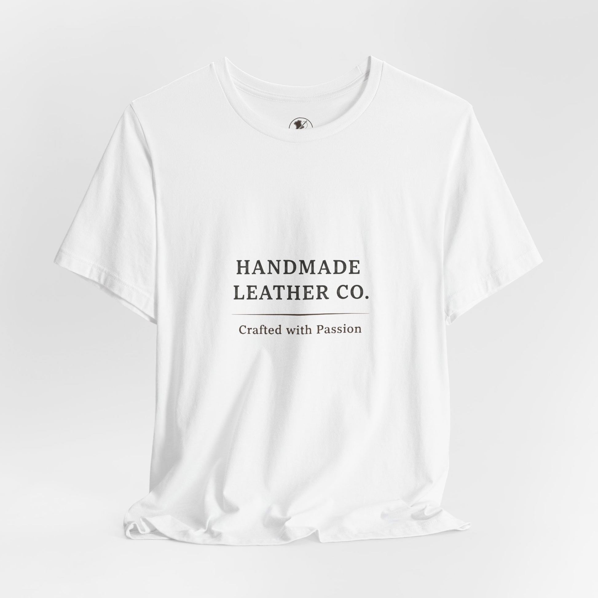 Handmade Leather Co. Tee - Unisex Casual Fashion Shirt for Everyday Wear, Stylish Comfort Gift for Leather Lovers - ArtOm_farm™ LEATHER