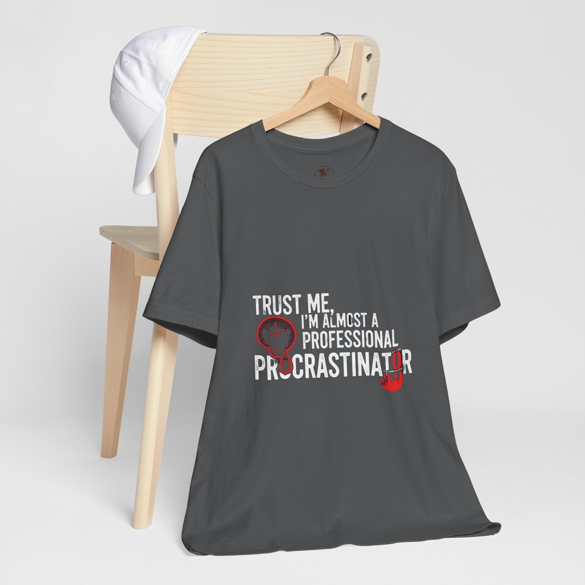 Funny Procrastinator T-Shirt | Humorous Gift for Students | Casual Unisex Graphic Tee - ArtOm_farm™ LEATHER 