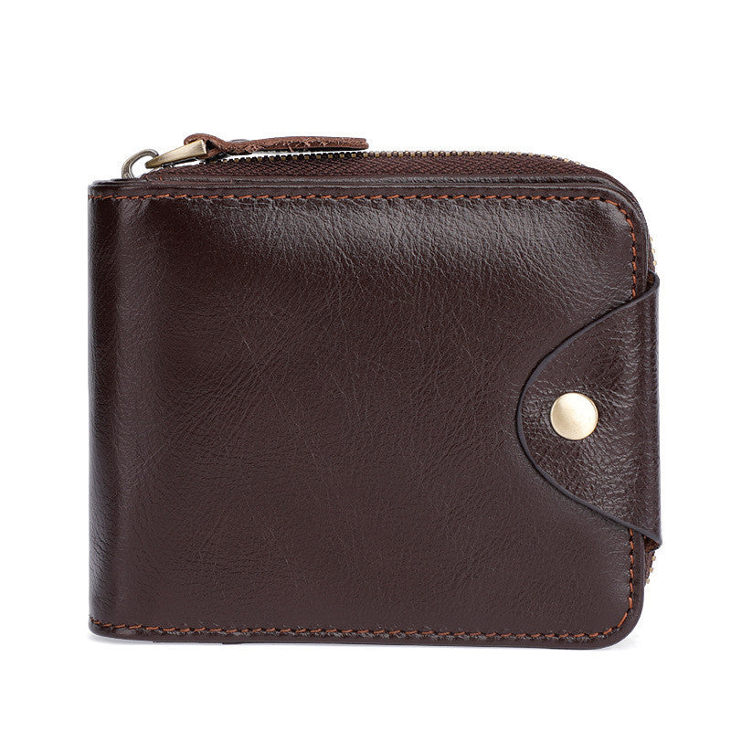 Business Vintage Leather Wallet - Classic Style for Professionals - ArtOm_farm™ LEATHER 