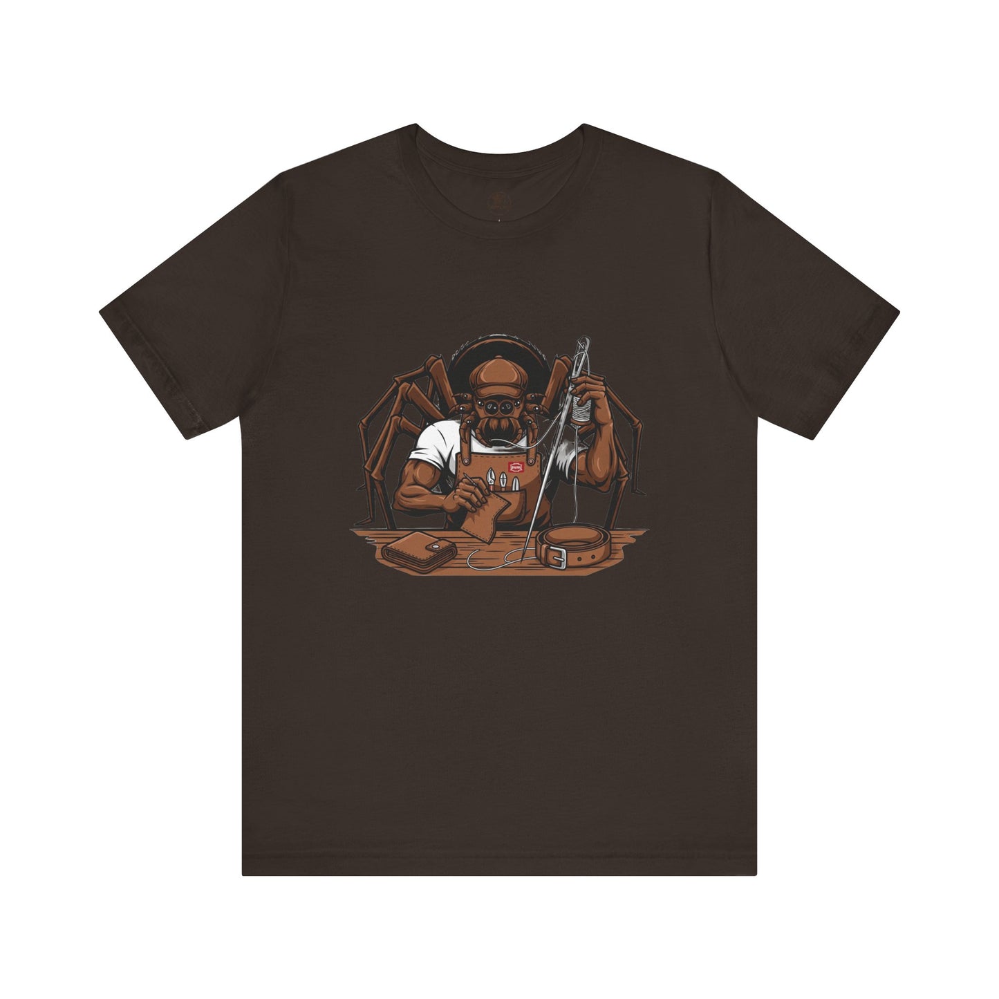 Spider-Man Graphic Tee for Unisex, Fun Short Sleeve Jersey Top, Perfect Gift for Comic Lovers, Casual Wear, Halloween Costume Essential - ArtOm_farm™ LEATHER