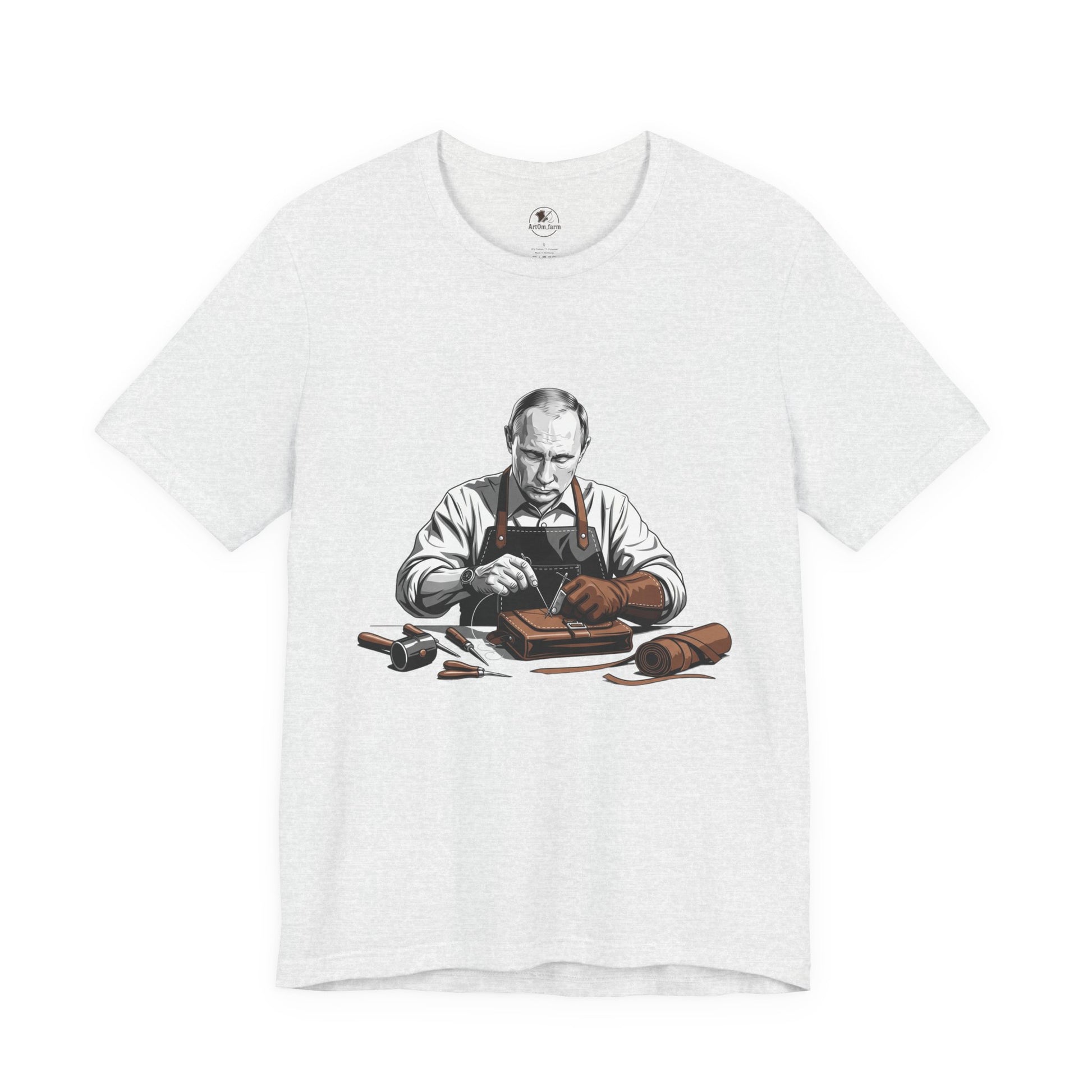 Craftsman Graphic Tee for Artisans, Perfect Birthday Gifts and Everyday Wear - ArtOm_farm™ LEATHER