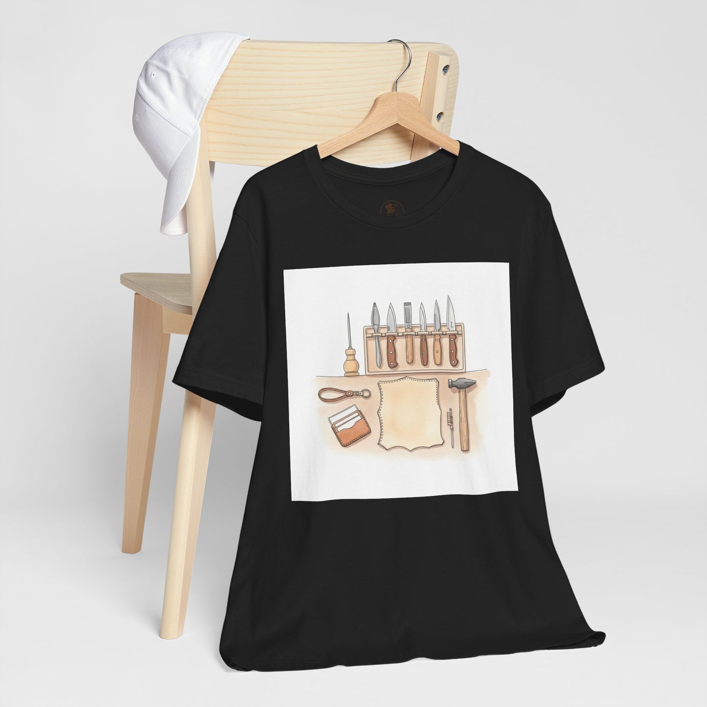 Craftsman Tools Shirt - Short Sleeve Tee for DIY Enthusiasts, Artisan Gift, Workshop Apparel, Perfect Father's Day Gift - ArtOm_farm™ LEATHER