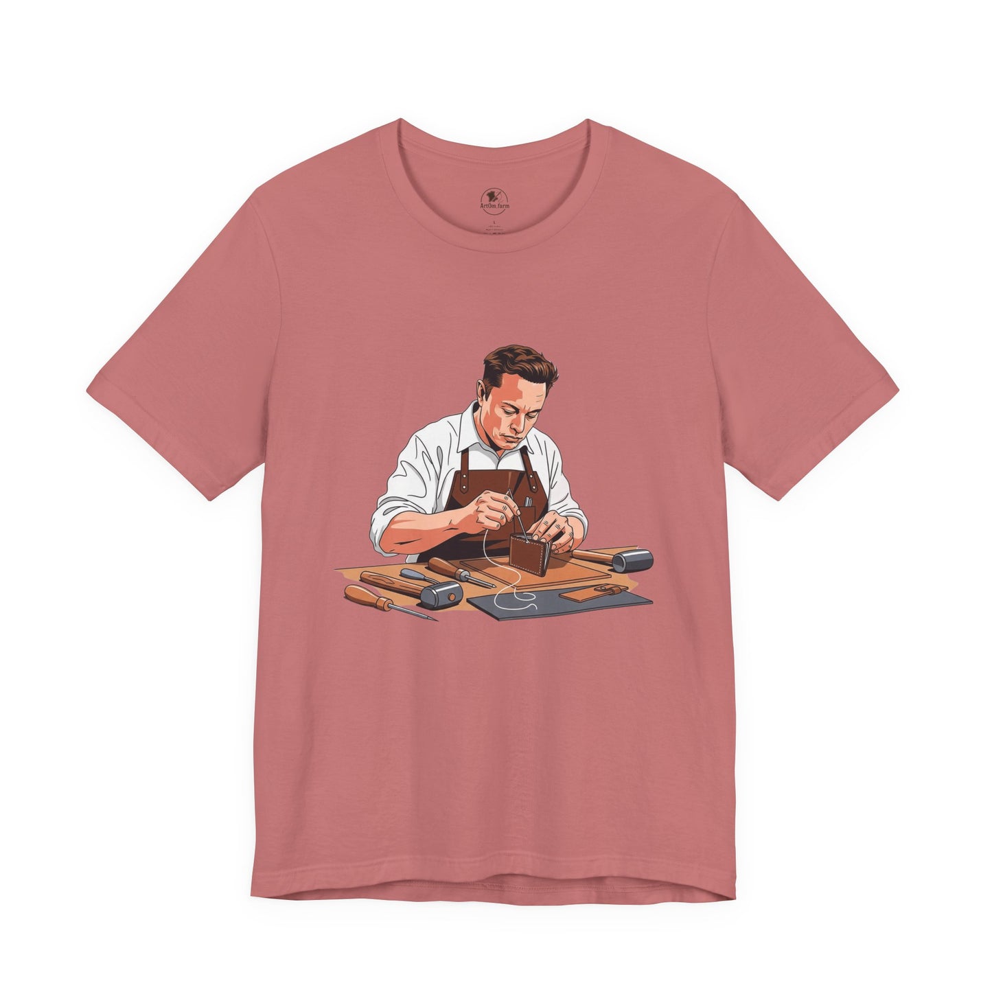 Craftsman Tee - Celebrate Artisanship with the Perfect Gift for Handyman and Father's Day, Ideal for Casual Everyday Wear - ArtOm_farm™ LEATHER 
