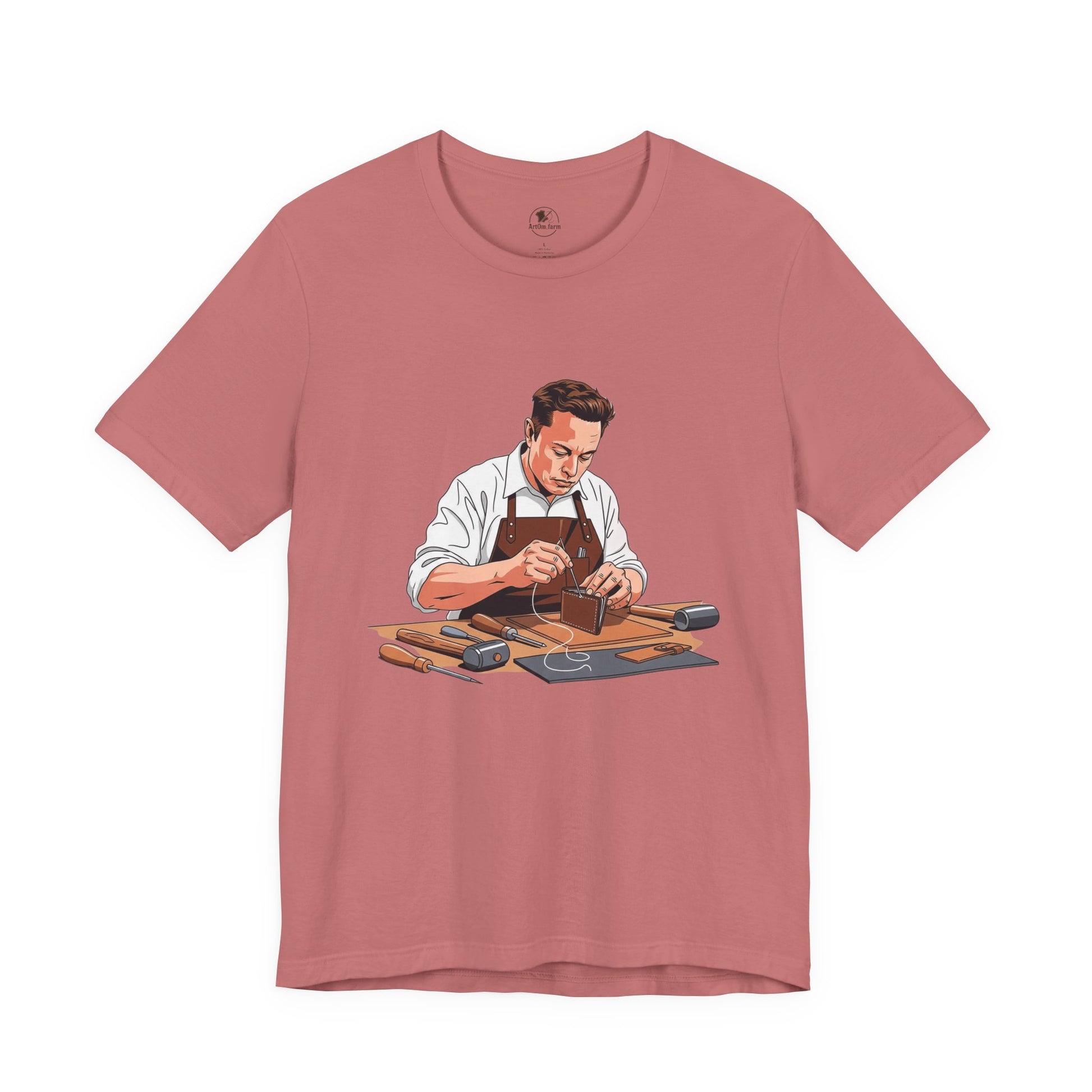 Craftsman Tee - Celebrate Artisanship with the Perfect Gift for Handyman and Father's Day, Ideal for Casual Everyday Wear - ArtOm_farm™ LEATHER 