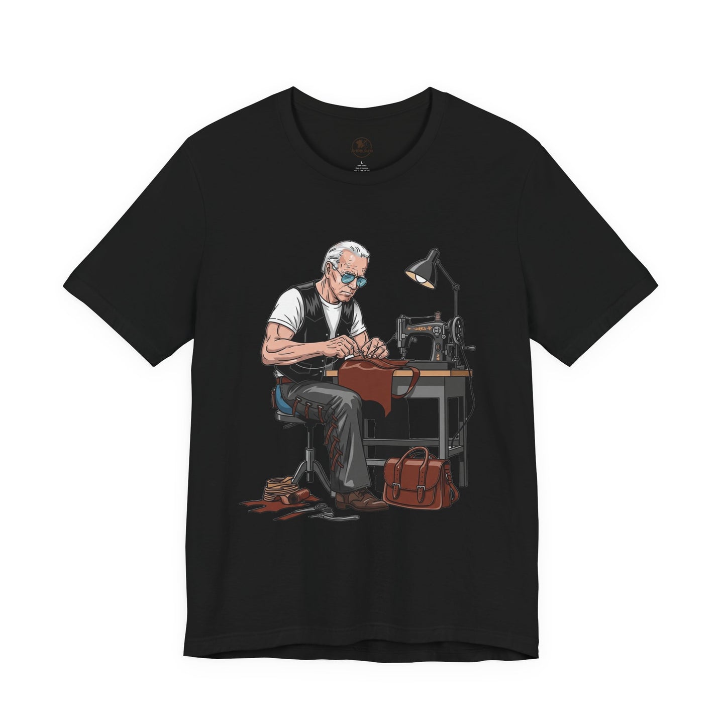 Craftsman Tee for Makers - Perfect Father's Day Gift for Sewing Enthusiasts and Artisan Apparel - ArtOm_farm™ LEATHER 