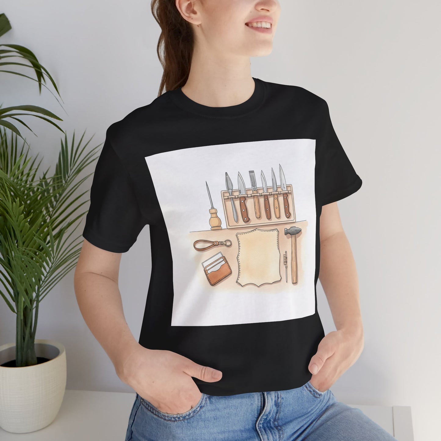 Craftsman Tools Shirt - Short Sleeve Tee for DIY Enthusiasts, Artisan Gift, Workshop Apparel, Perfect Father's Day Gift - ArtOm_farm™ LEATHER