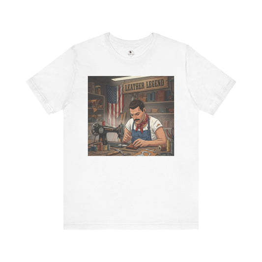 Leather Legend Graphic Tee - Artisan Vintage Style Shirt, Perfect Gift for Craftsmen and Father's Day - ArtOm_farm™ LEATHER