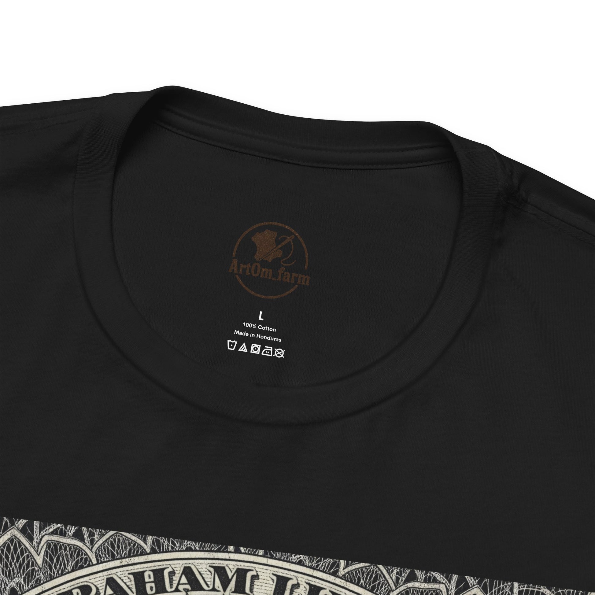 Abraham Lincoln T-Shirt - Vintage Graphic Unisex Tee for History Lovers, Educational Casual Wear, Patriotic Gift - ArtOm_farm™ LEATHER 
