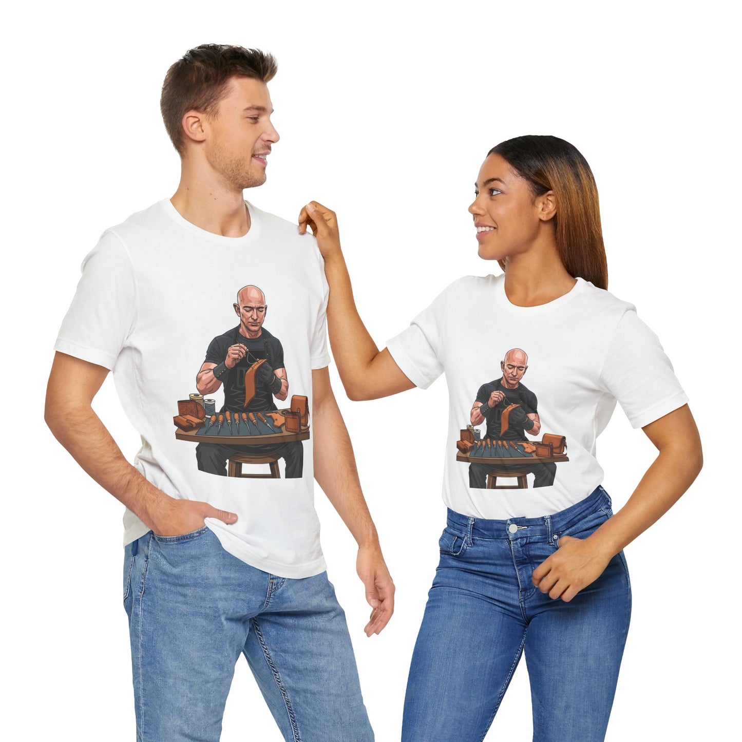 Craftsmanship Inspired Tee for Makers - Perfect Gift for Handmade Enthusiasts and Casual Wear - ArtOm_farm™ LEATHER