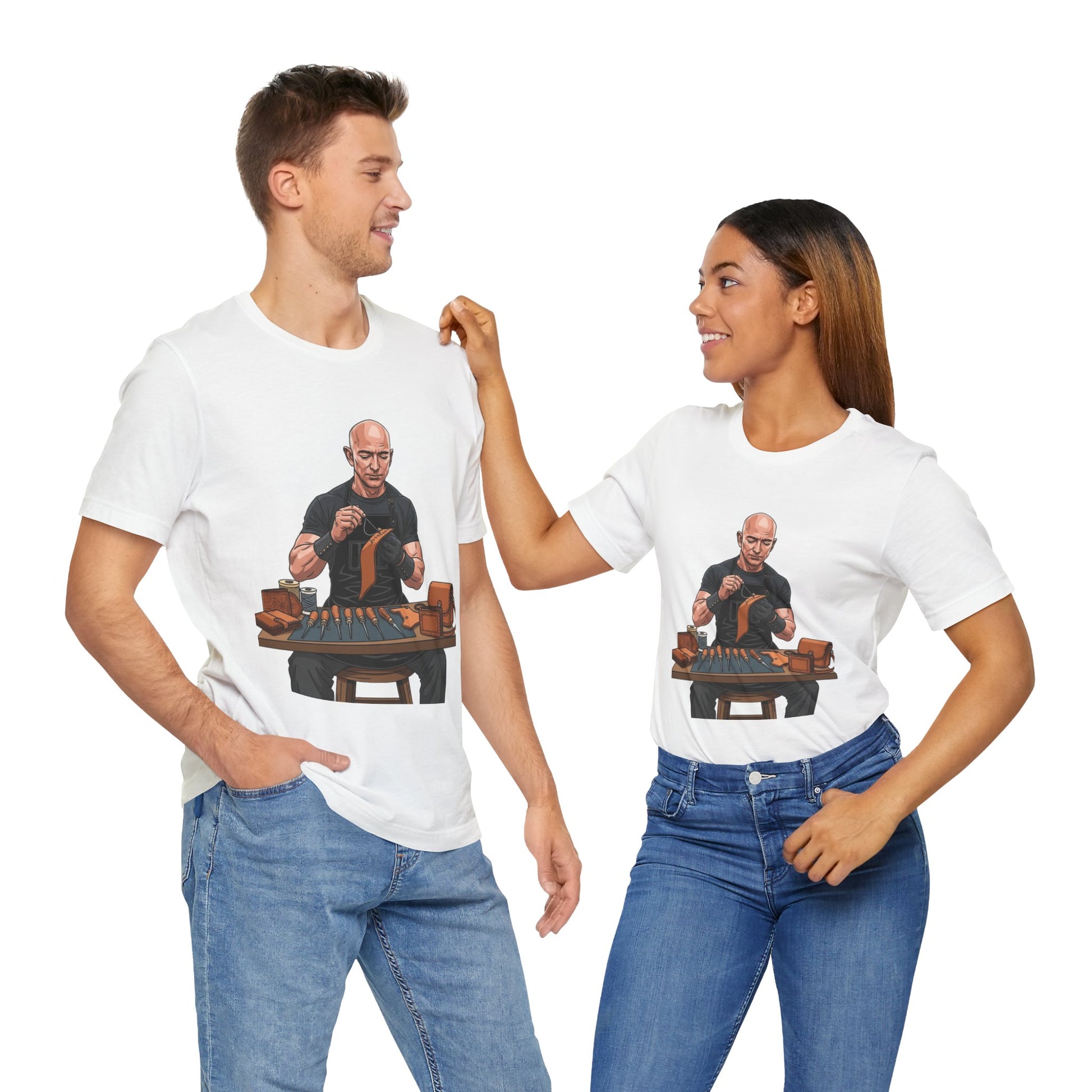 Craftsmanship Inspired Tee for Makers - Perfect Gift for Handmade Enthusiasts and Casual Wear - ArtOm_farm™ LEATHER