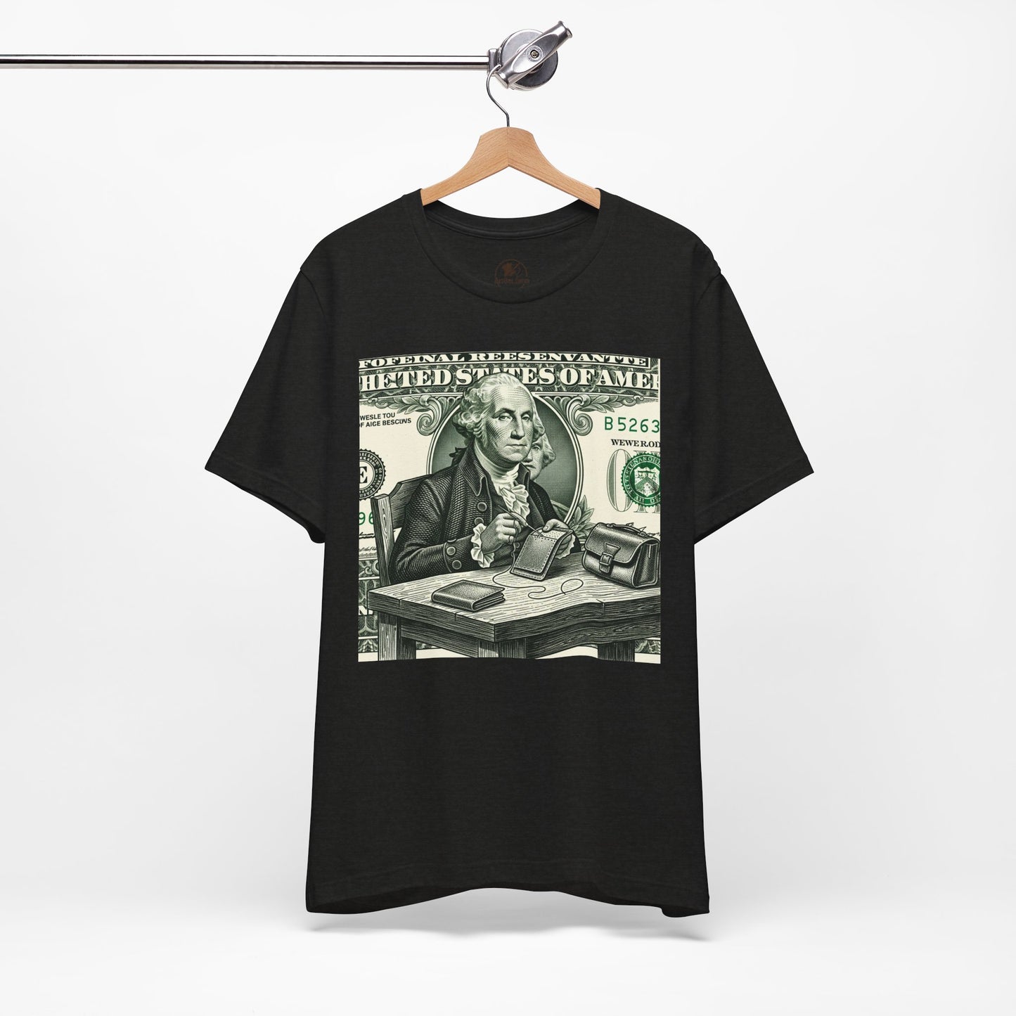 Alexander Hamilton Graphic Tee - Unisex Jersey Shirt for History Lovers, Vintage Style Casual Wear, Great Benjamin Franklin Graphic Tee Gift - ArtOm_farm™ LEATHER 