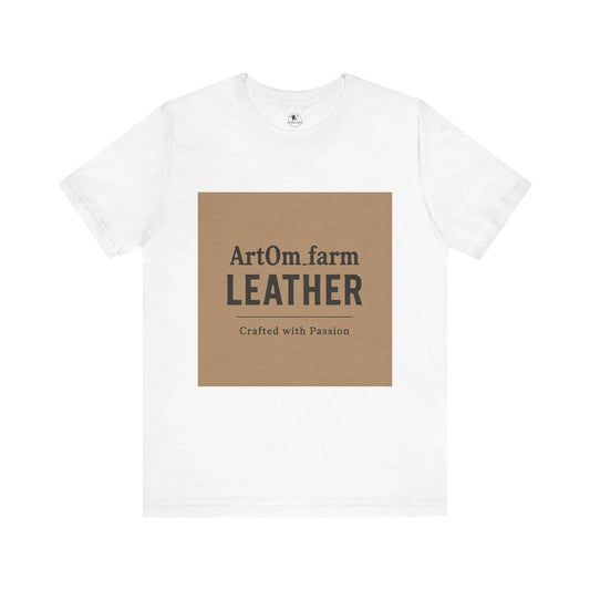 LEATHER Craft T-Shirt - Unisex Jersey Short Sleeve Artisan Tee for Crafters, Perfect Casual Outfit Gift