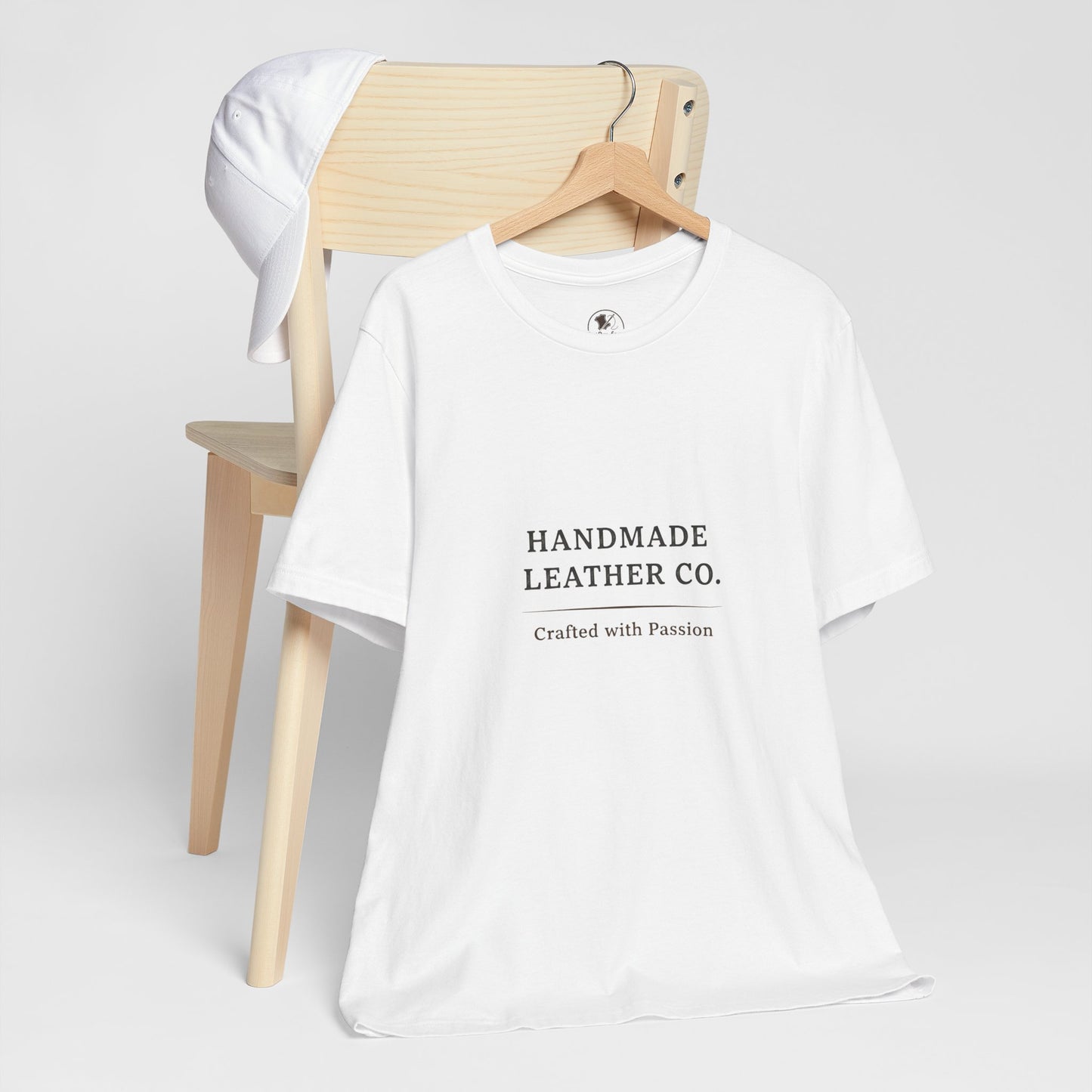 Handmade Leather Co. Tee - Unisex Casual Fashion Shirt for Everyday Wear, Stylish Comfort Gift for Leather Lovers - ArtOm_farm™ LEATHER