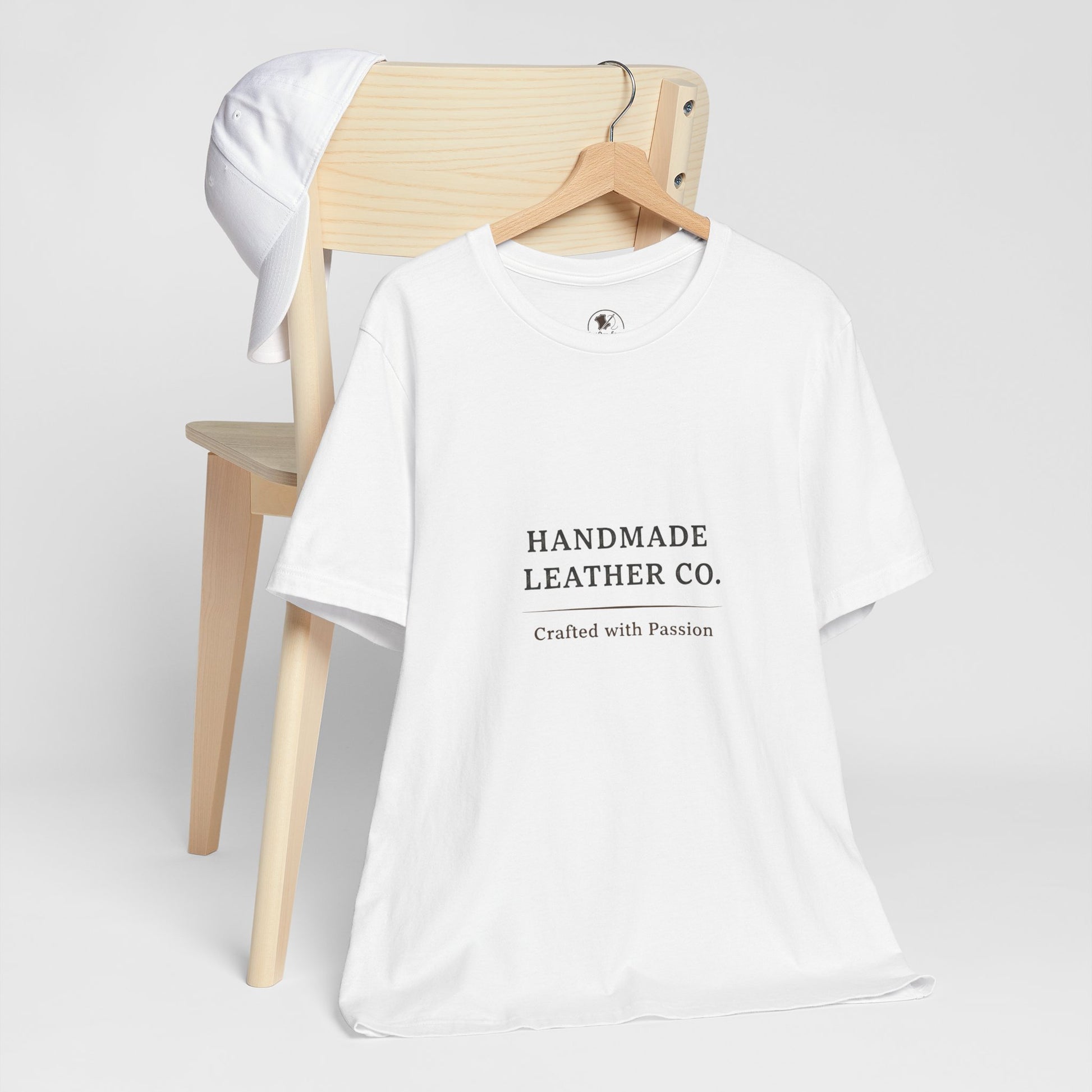 Handmade Leather Co. Tee - Unisex Casual Fashion Shirt for Everyday Wear, Stylish Comfort Gift for Leather Lovers - ArtOm_farm™ LEATHER