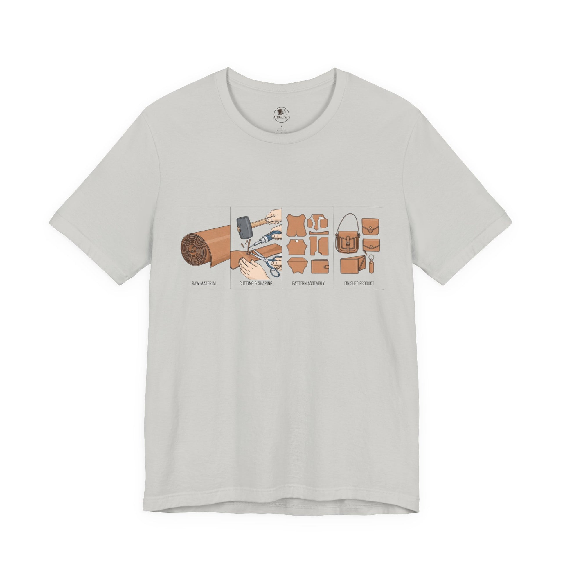 Crafting Adventure Unisex T-Shirt | Maker Gift, DIY Enthusiast Tee, Unique Artsy Clothing, Creative Hobby Attire, Gift for Crafters - ArtOm_farm™ LEATHER