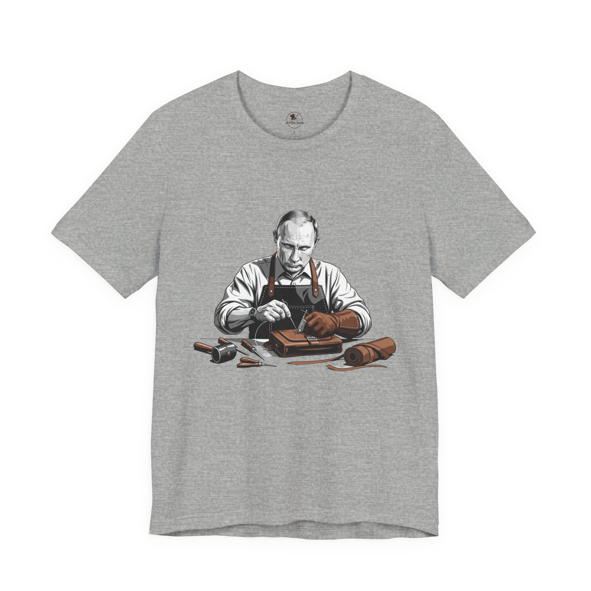 Craftsman Graphic Tee for Artisans, Perfect Birthday Gifts and Everyday Wear - ArtOm_farm™ LEATHER 