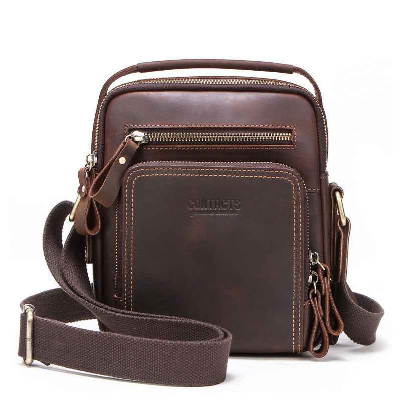 Dark Angels Leather Bag - Fashion Trend Retro Crazy Horse Leather Bag