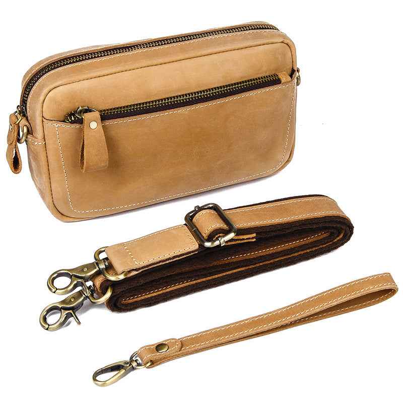 Retro Leather Men’s Clutch - Crazy Horse Leather Design