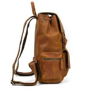 Men's Crazy Horse Genuine Leather Backpack - Durable, Stylish, and Versatile - ArtOm_farm™ LEATHER