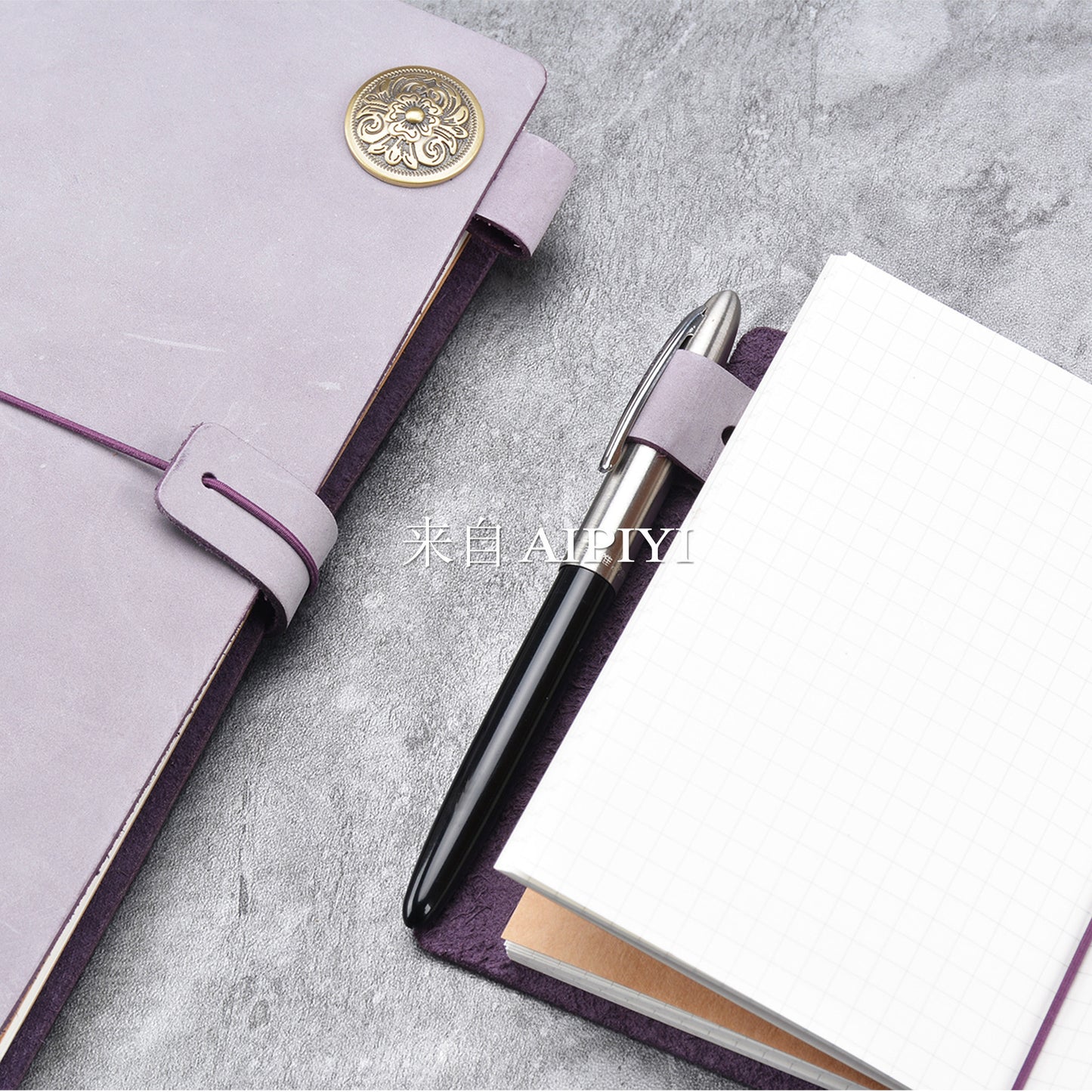 Vintage Leather Travel Notepad - Classic Journal for Your Adventures - ArtOm_farm™ LEATHER 