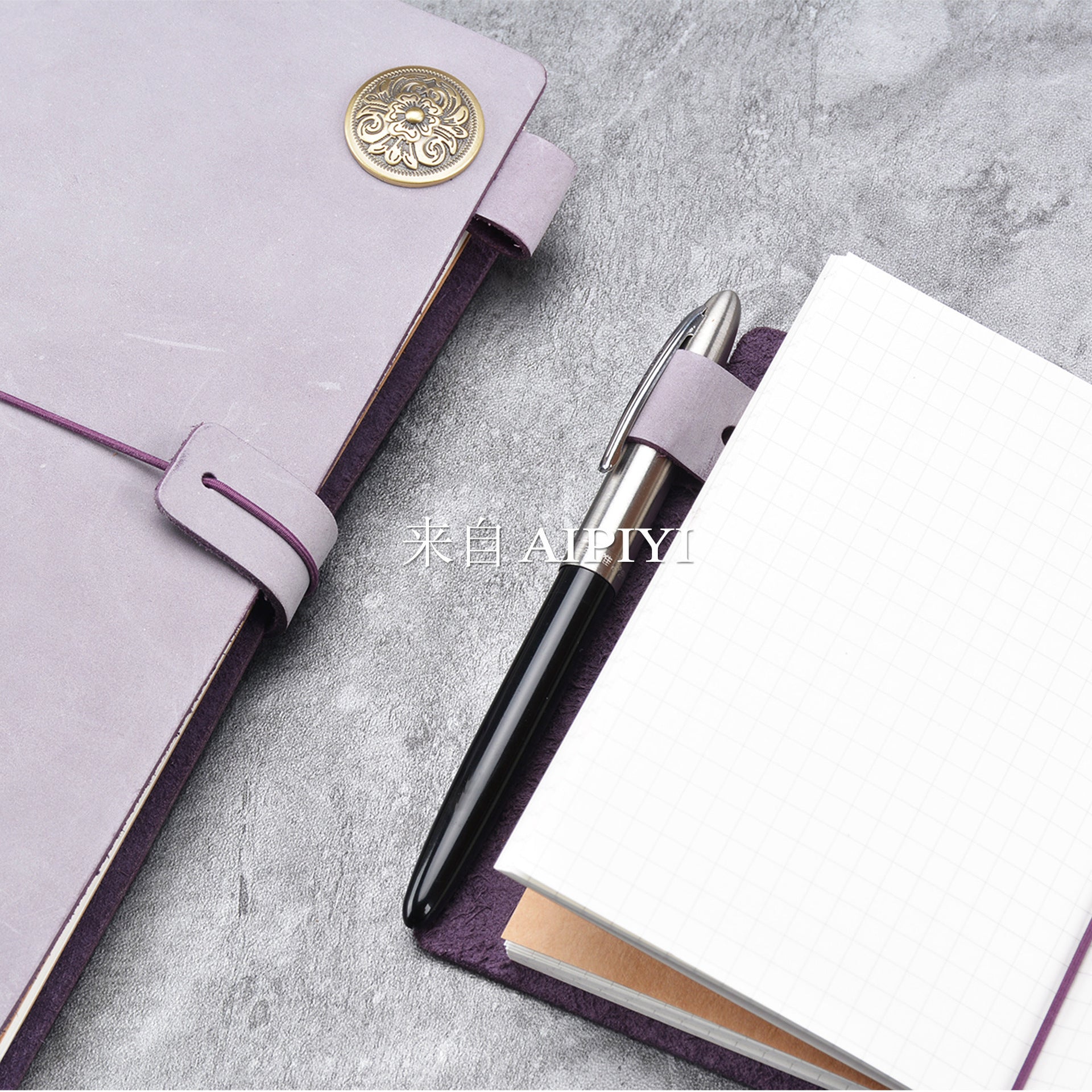 Vintage Leather Travel Notepad - Classic Journal for Your Adventures - ArtOm_farm™ LEATHER 