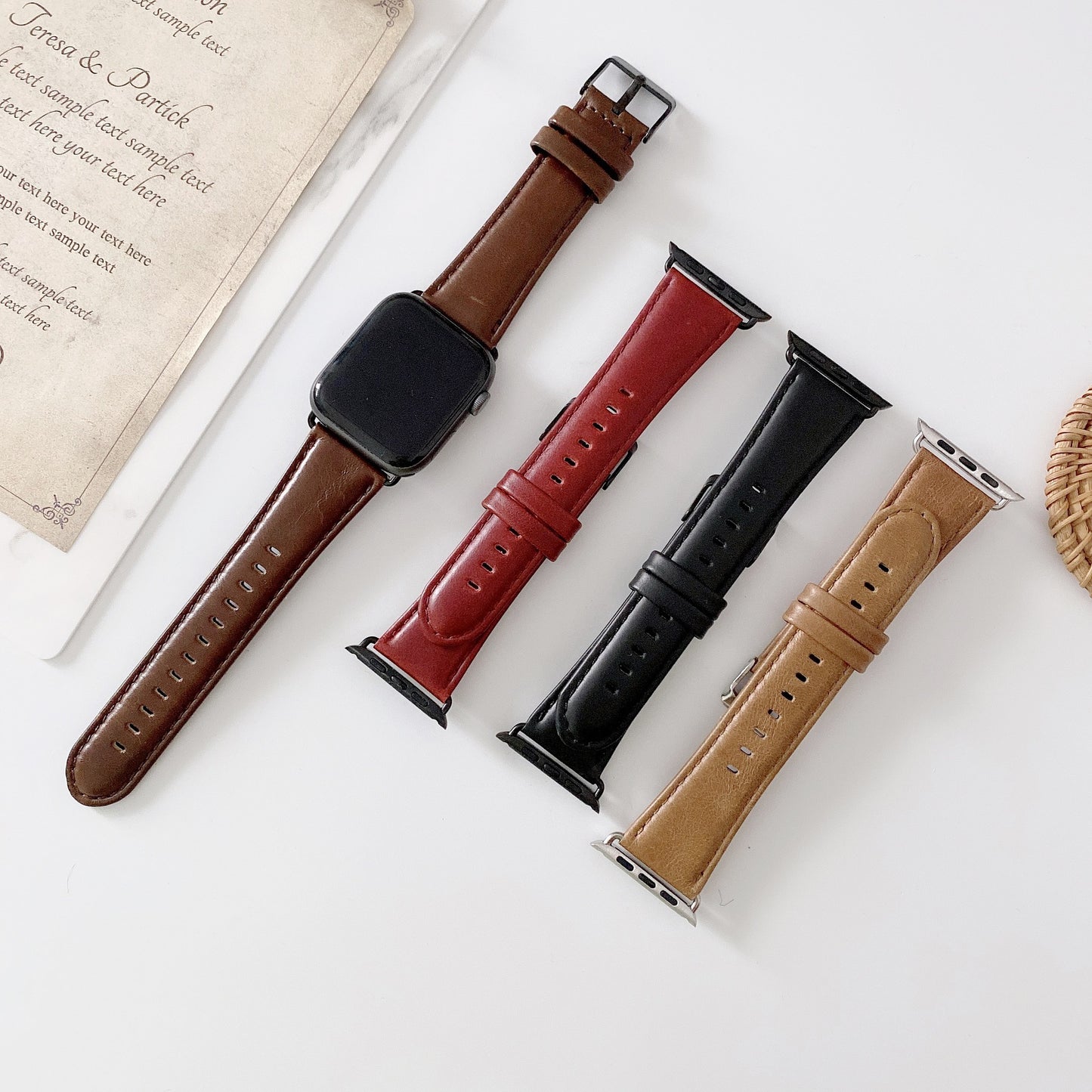 Glossy Oily Wax Texture Crazy Horse Leather Strap for Durability and Style - ArtOm_farm™ LEATHER 