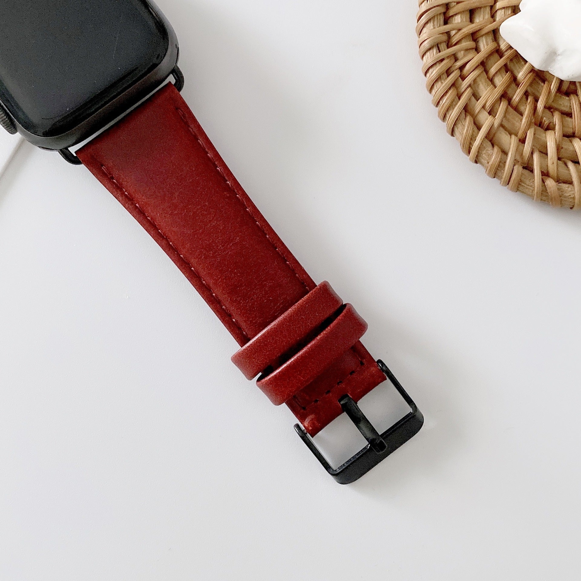Glossy Oily Wax Texture Crazy Horse Leather Strap for Durability and Style - ArtOm_farm™ LEATHER 