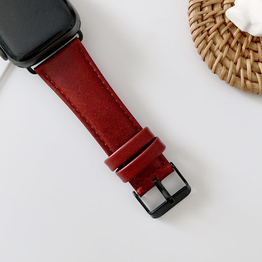 Glossy Oily Wax Texture Crazy Horse Leather Strap for Durability and Style - ArtOm_farm™ LEATHER 