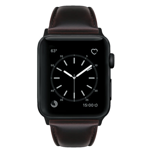 Apple Watch Leather Strap - Compatible All-inclusive Crazy Horse Pattern Oil Wax Leather Band for Apple Watch Iwatch - ArtOm_farm™ LEATHER 