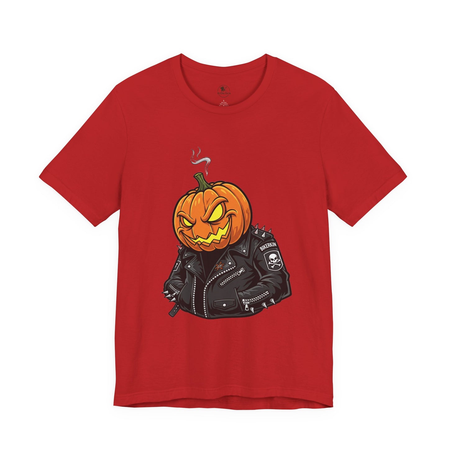 Pumpkin Punk T-Shirt - Edgy Halloween Graphic Tee for Unisex Style at Autumn Parties