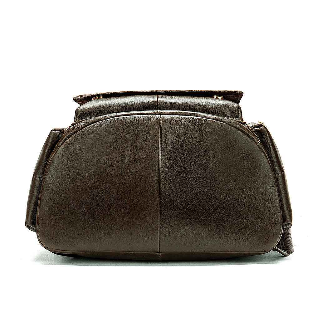 Retro Flap Backpack Leather - Genuine Crazy Horse Leather Marunte/MVA - ArtOm_farm™ LEATHER