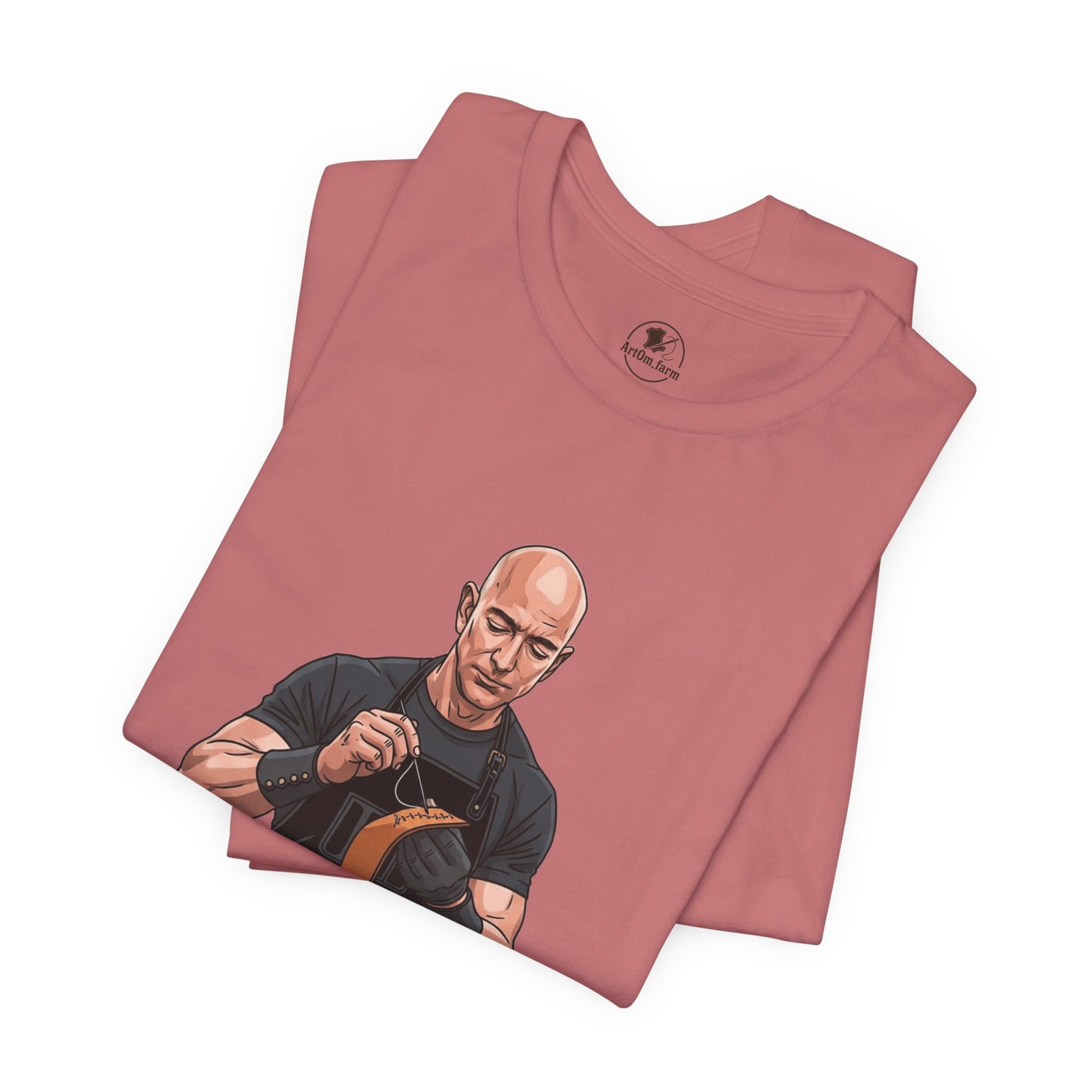 Craftsmanship Inspired Tee for Makers - Perfect Gift for Handmade Enthusiasts and Casual Wear - ArtOm_farm™ LEATHER 