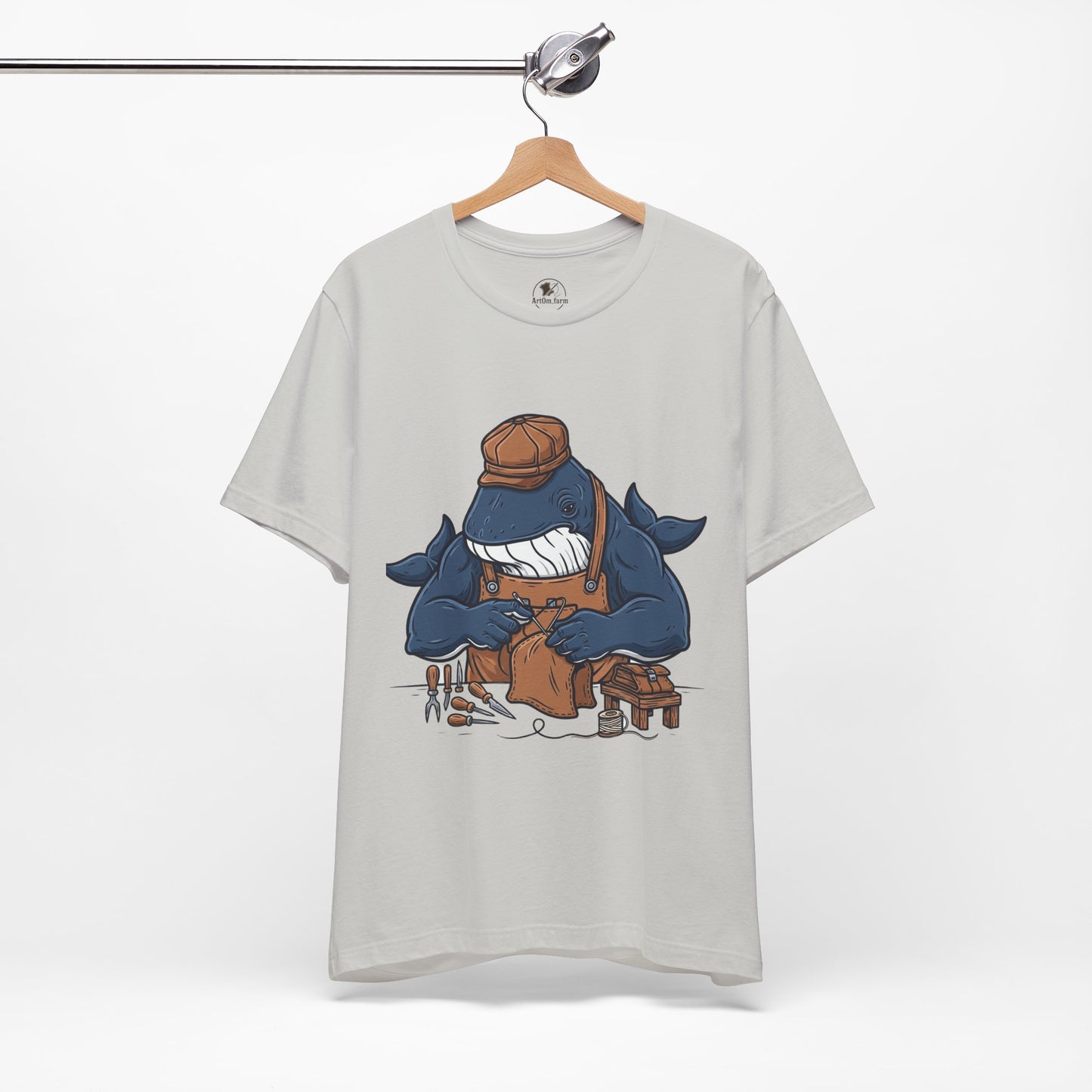 Crafty Shark Tee - Fun Unisex Casual Shirt for Ocean Lovers, Unique Gift Idea and Art Inspired Apparel