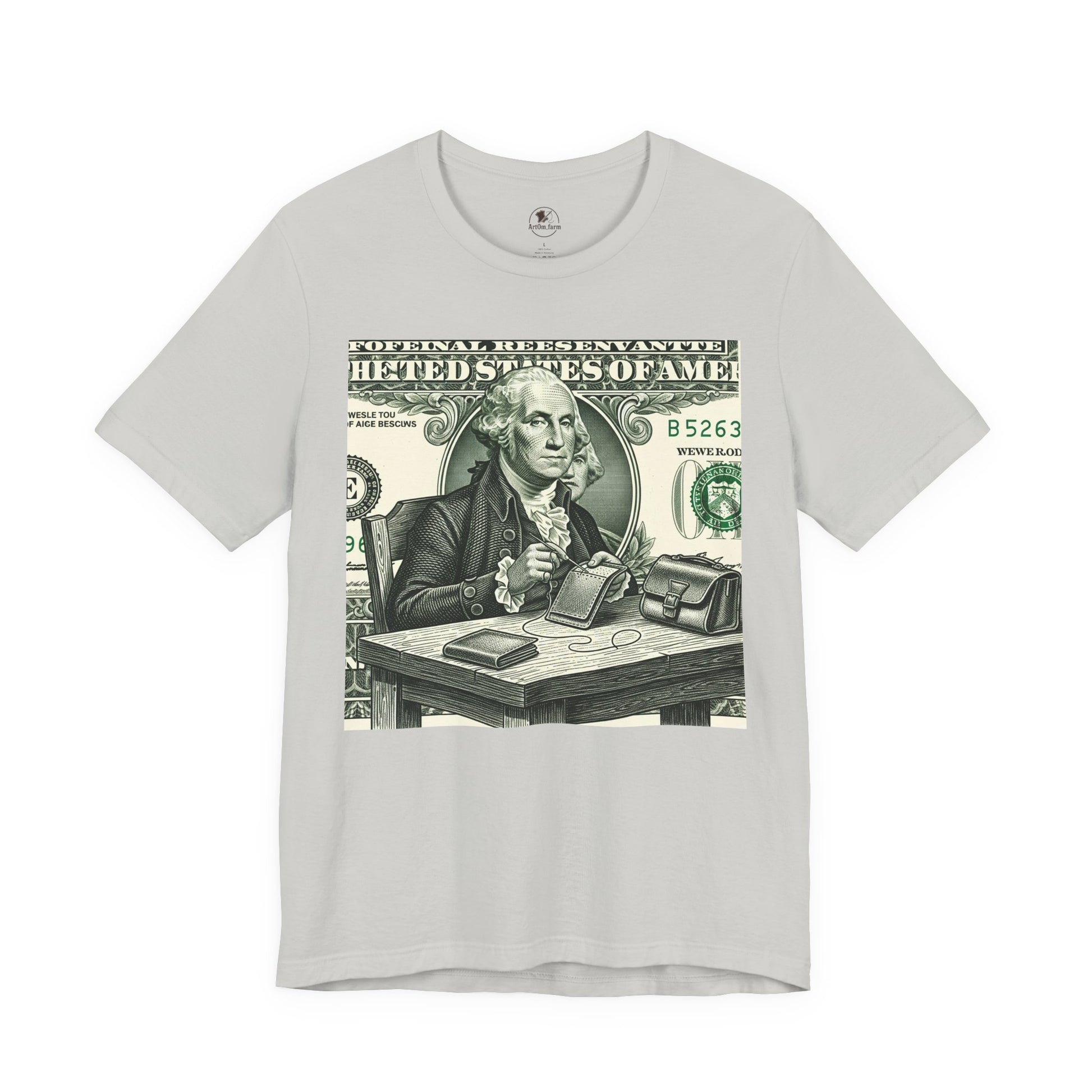 Alexander Hamilton Graphic Tee - Unisex Jersey Shirt for History Lovers, Vintage Style Casual Wear, Great Benjamin Franklin Graphic Tee Gift - ArtOm_farm™ LEATHER 