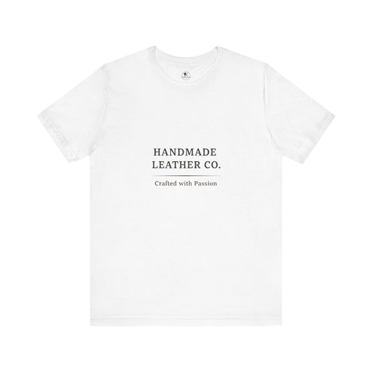 Handmade Leather Co. Tee - Unisex Casual Fashion Shirt for Everyday Wear, Stylish Comfort Gift for Leather Lovers - ArtOm_farm™ LEATHER
