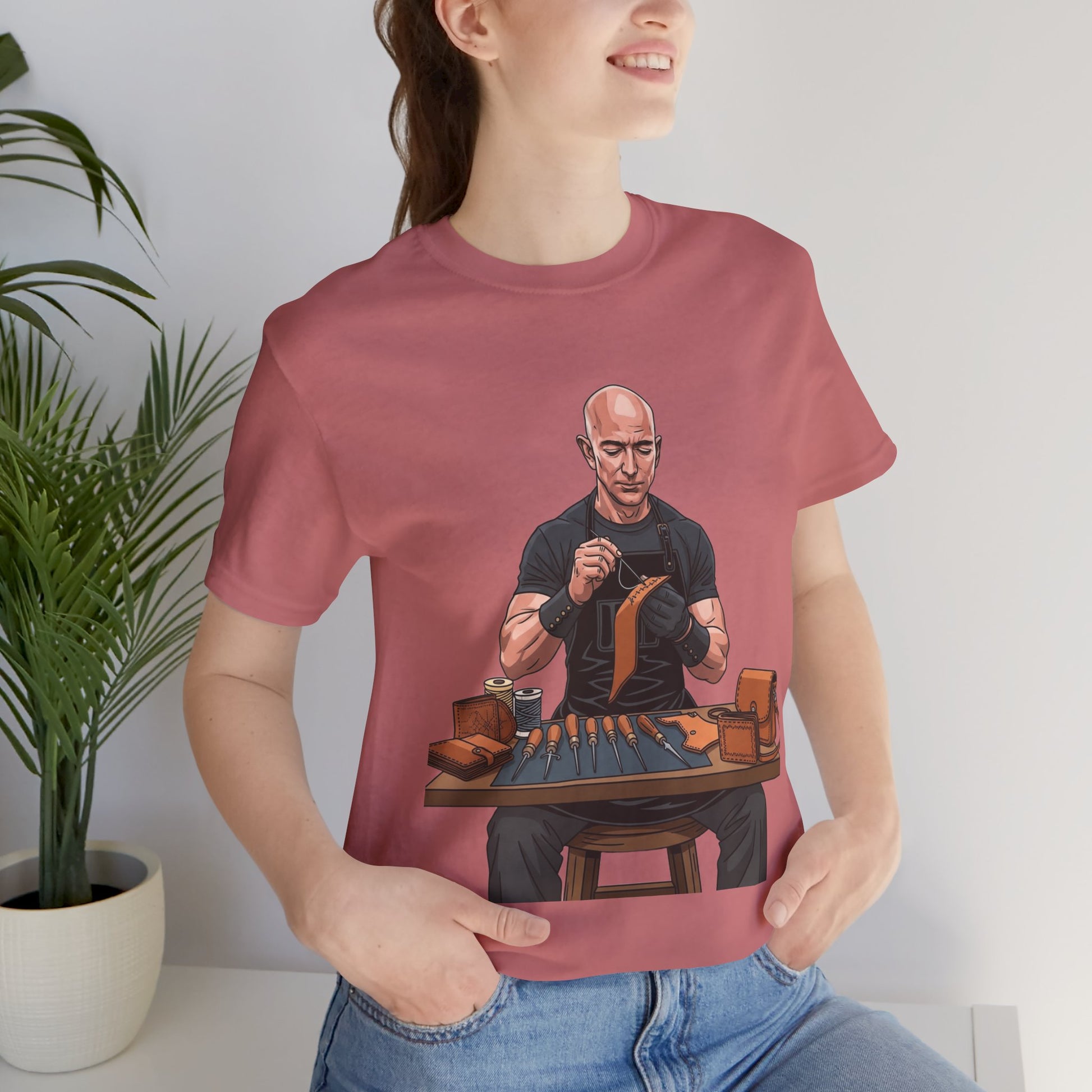Craftsmanship Inspired Tee for Makers - Perfect Gift for Handmade Enthusiasts and Casual Wear - ArtOm_farm™ LEATHER 