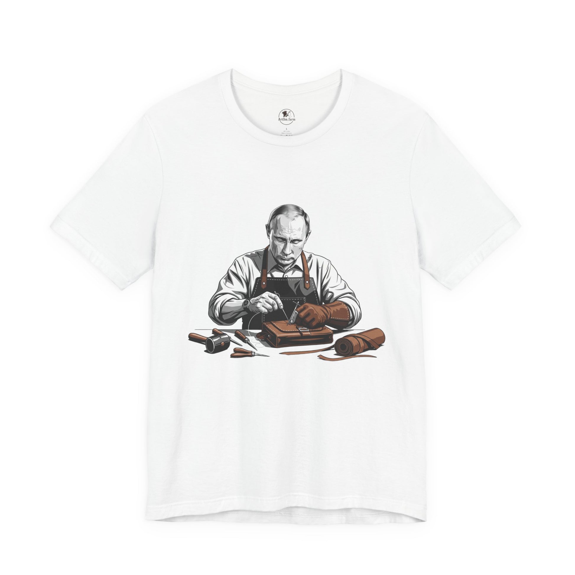 Craftsman Graphic Tee for Artisans, Perfect Birthday Gifts and Everyday Wear - ArtOm_farm™ LEATHER