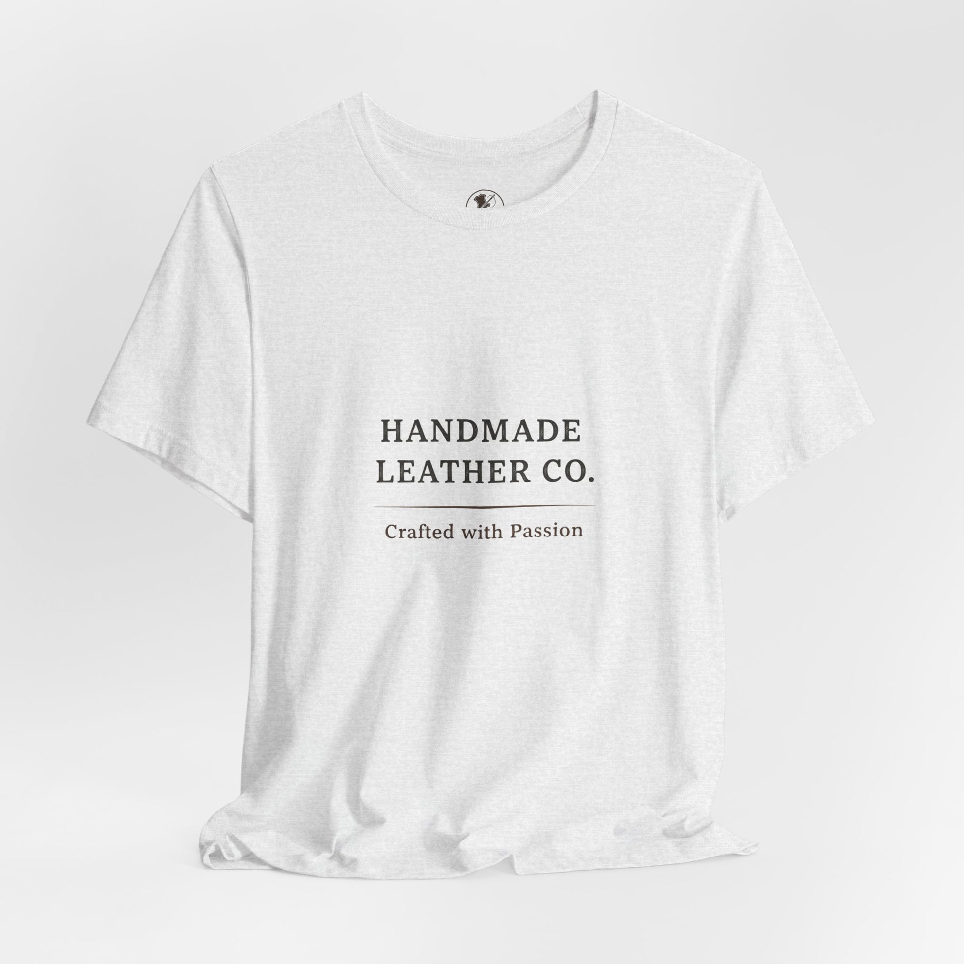 Handmade Leather Co. Tee - Unisex Casual Fashion Shirt for Everyday Wear, Stylish Comfort Gift for Leather Lovers - ArtOm_farm™ LEATHER