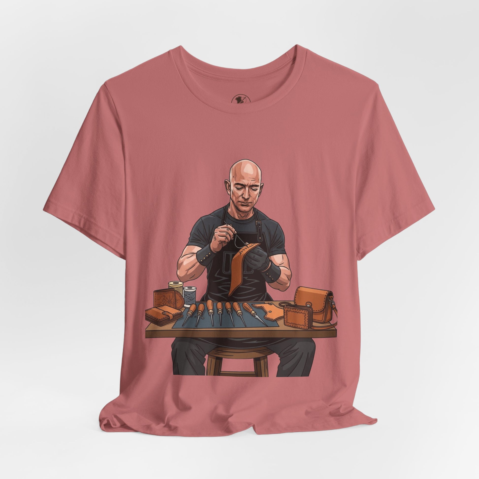 Craftsmanship Inspired Tee for Makers - Perfect Gift for Handmade Enthusiasts and Casual Wear - ArtOm_farm™ LEATHER 